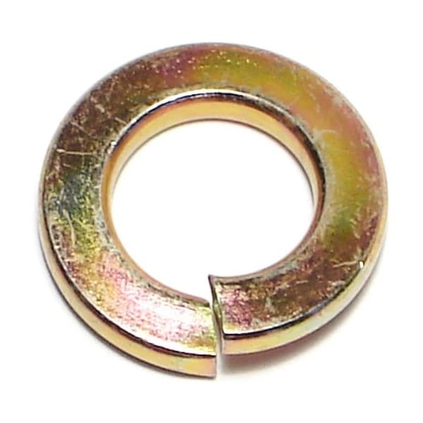 Midwest Fastener Split Lock Washer, For Screw Size 7/16 in Steel, Zinc Yellow Finish, 20 PK 65524 - main